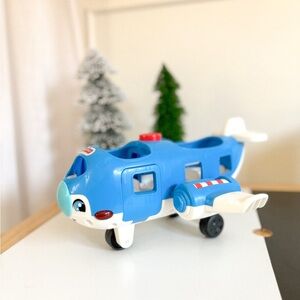 Fisher-Price Blue and White Toy Airplane
